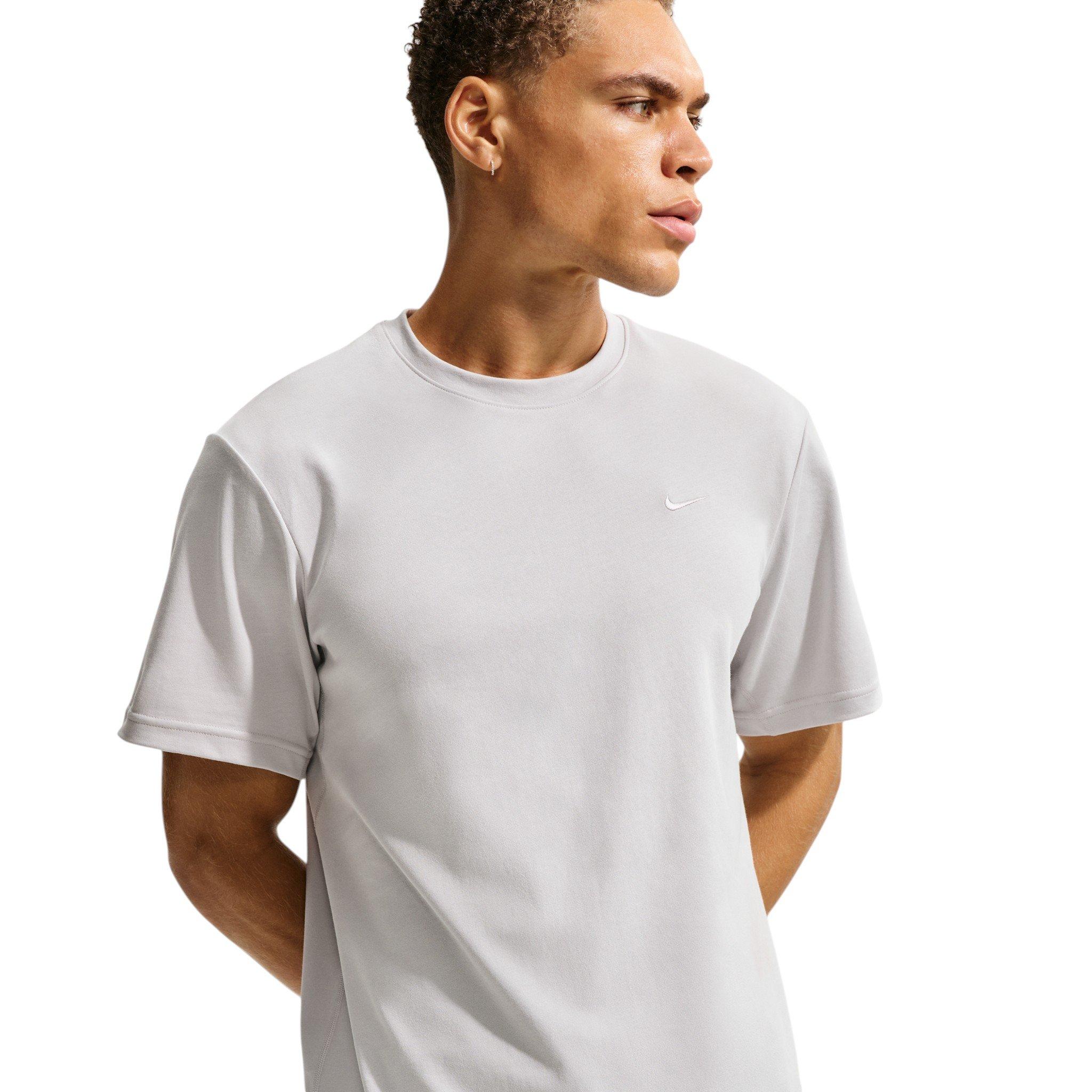 Nike Men's Primary Dri-FIT Short Sleeve Versatile Top - Grey - GREY